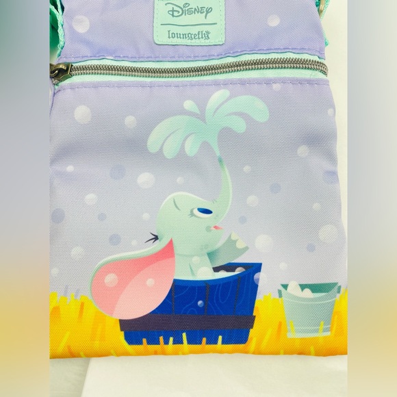 Loungefly Dumbo Bath Time Passport Crossbody Bag - Picture 6 of 8